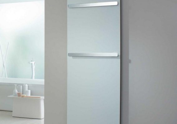 1600x400 White Radiator with Towel Bar