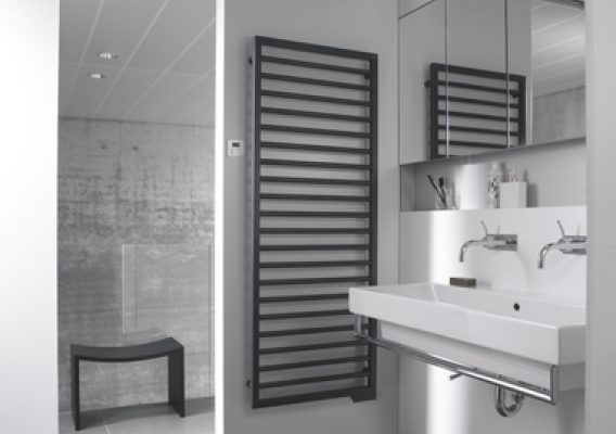 1260x450 Black Towel Warmer